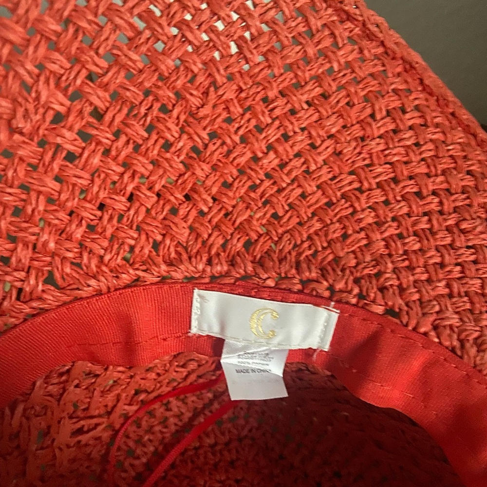 Orange Straw hat - Picture 3 of 3